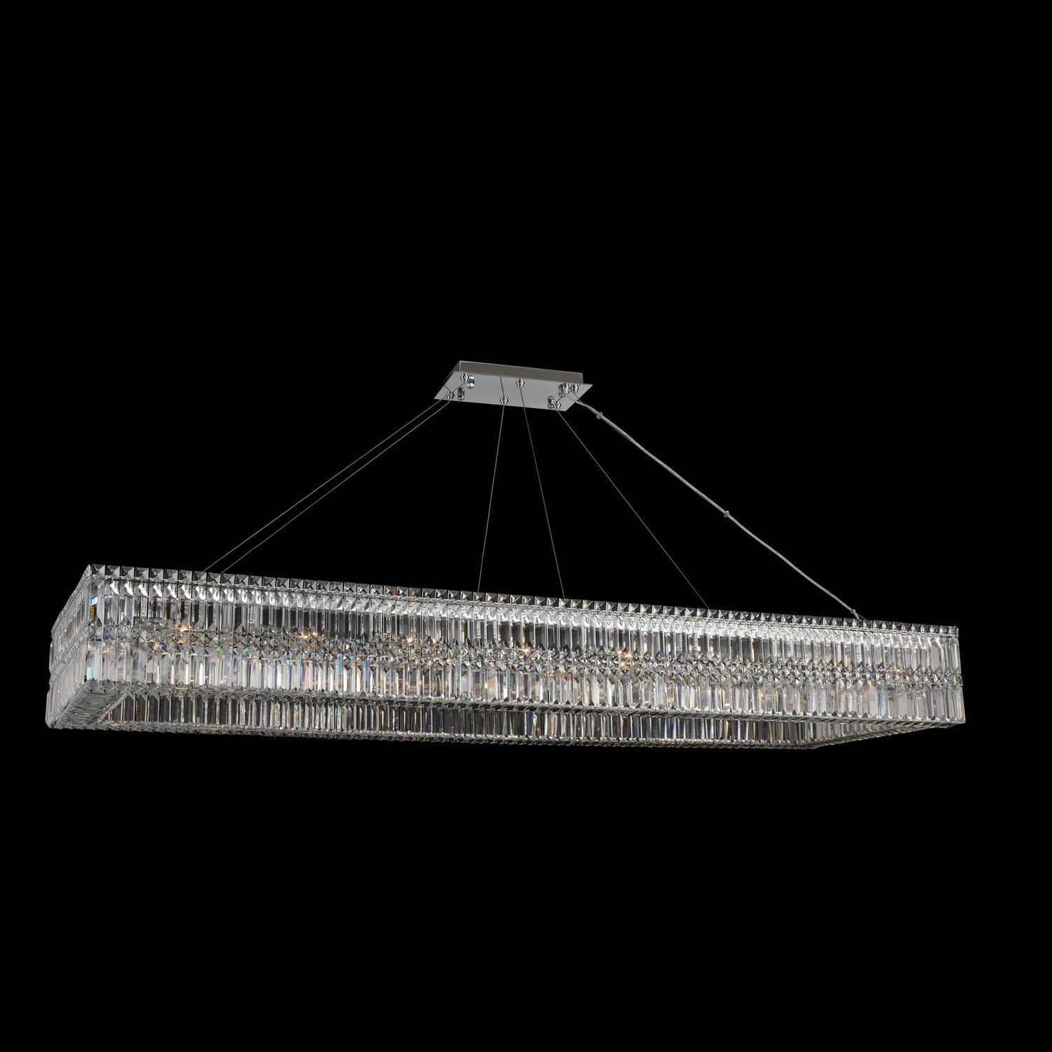 Rettangolo 72" Island – Polished Chrome by Allegri Crystal