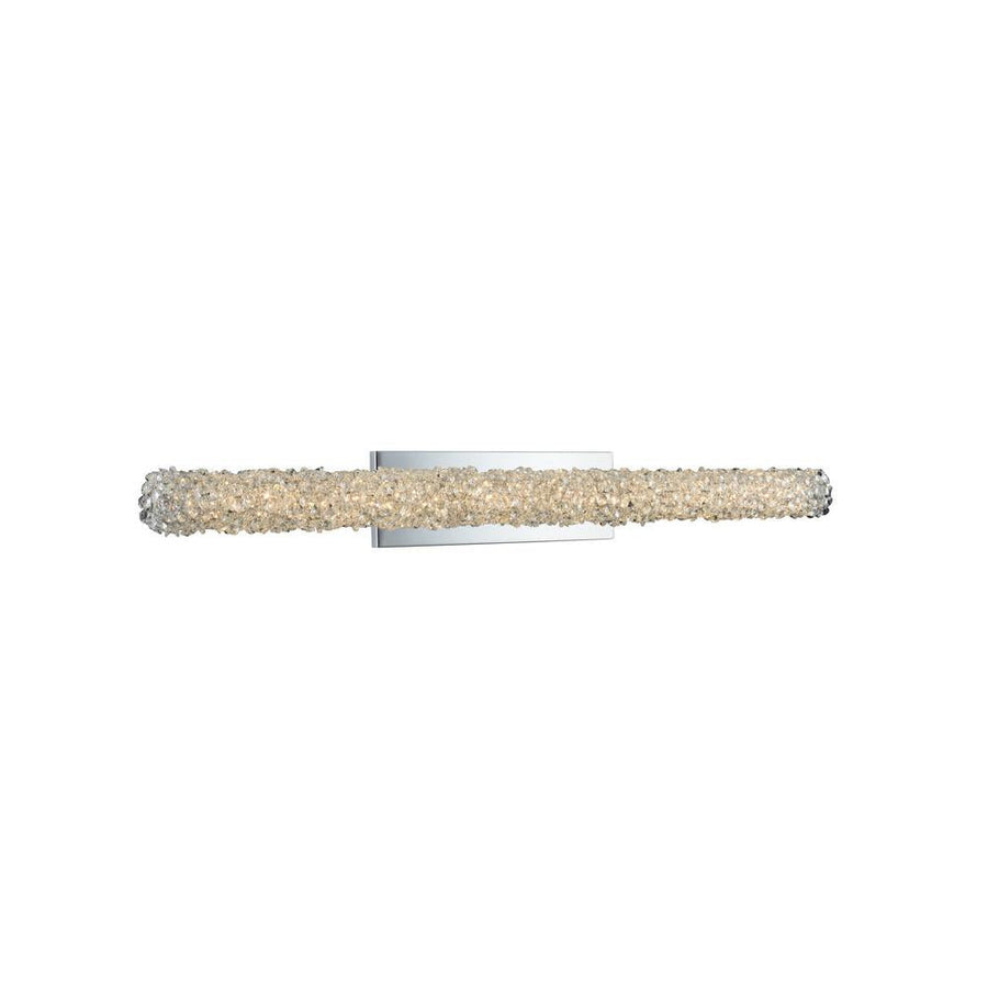 Lina Luxury Crystal Island Candelier – Polished Chrome