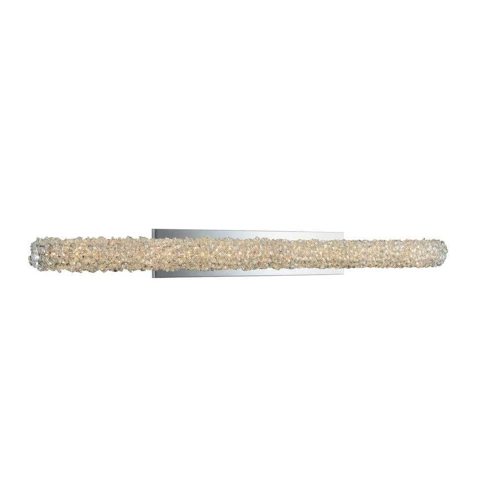 Lina Luxury Crystal Island Candelier – Polished Chrome