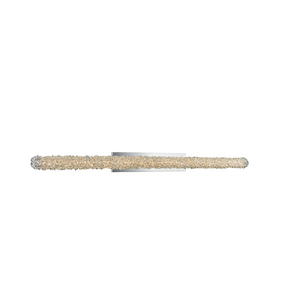 Lina Luxury Crystal Island Candelier – Polished Chrome