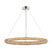 Lina 38" Pendant – Polished Chrome by Allegri Crystal
