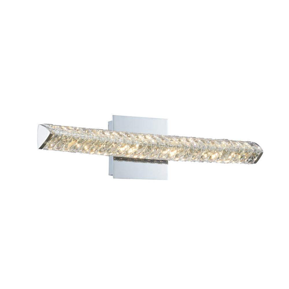 Aries Luxury Crystal Wall Sconce – Polished Chrome