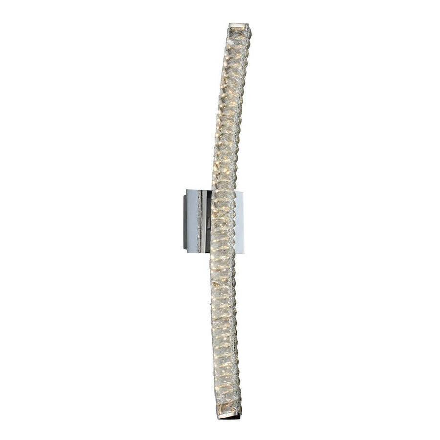 Aries Luxury Crystal Wall Sconce – Polished Chrome