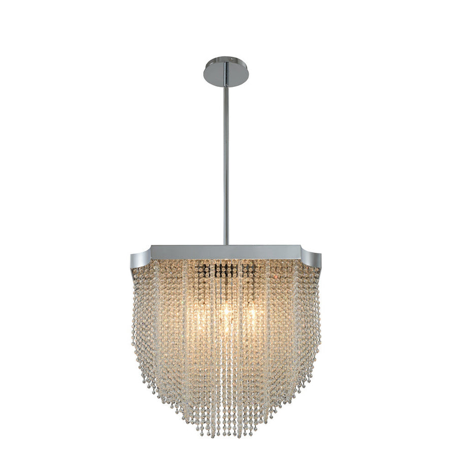Tenda Luxury Crystal Pendant – Polished Chrome