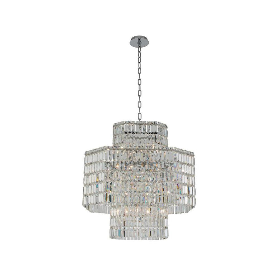 Livelli Luxury Crystal Pendant – Polished Chrome
