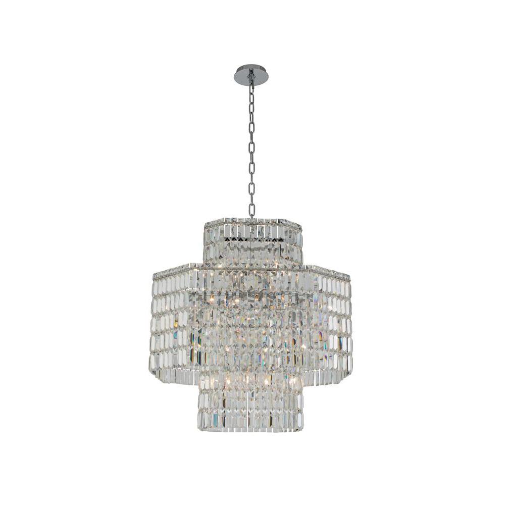 Livelli Luxury Crystal Pendant – Polished Chrome