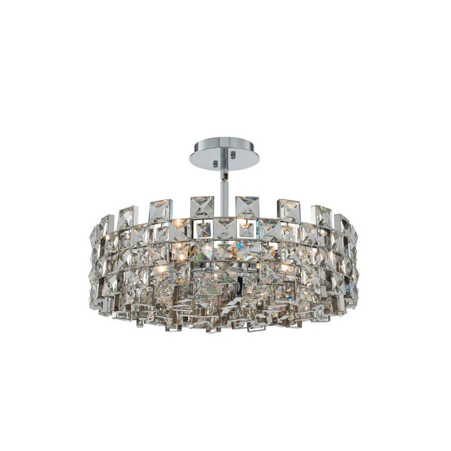 Piazze Luxury Crystal Pendant – Polished Chrome