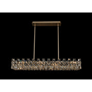 Piazze 44" Island – Brushed Champagne Gold by Allegri Crystal