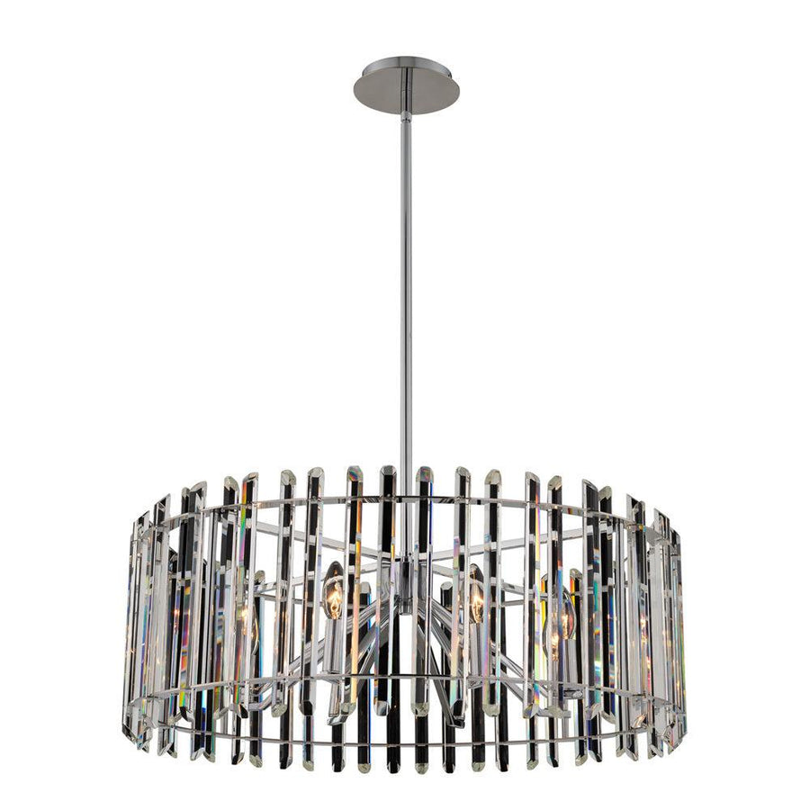 Viano Luxury Crystal Pendant – Polished Chrome