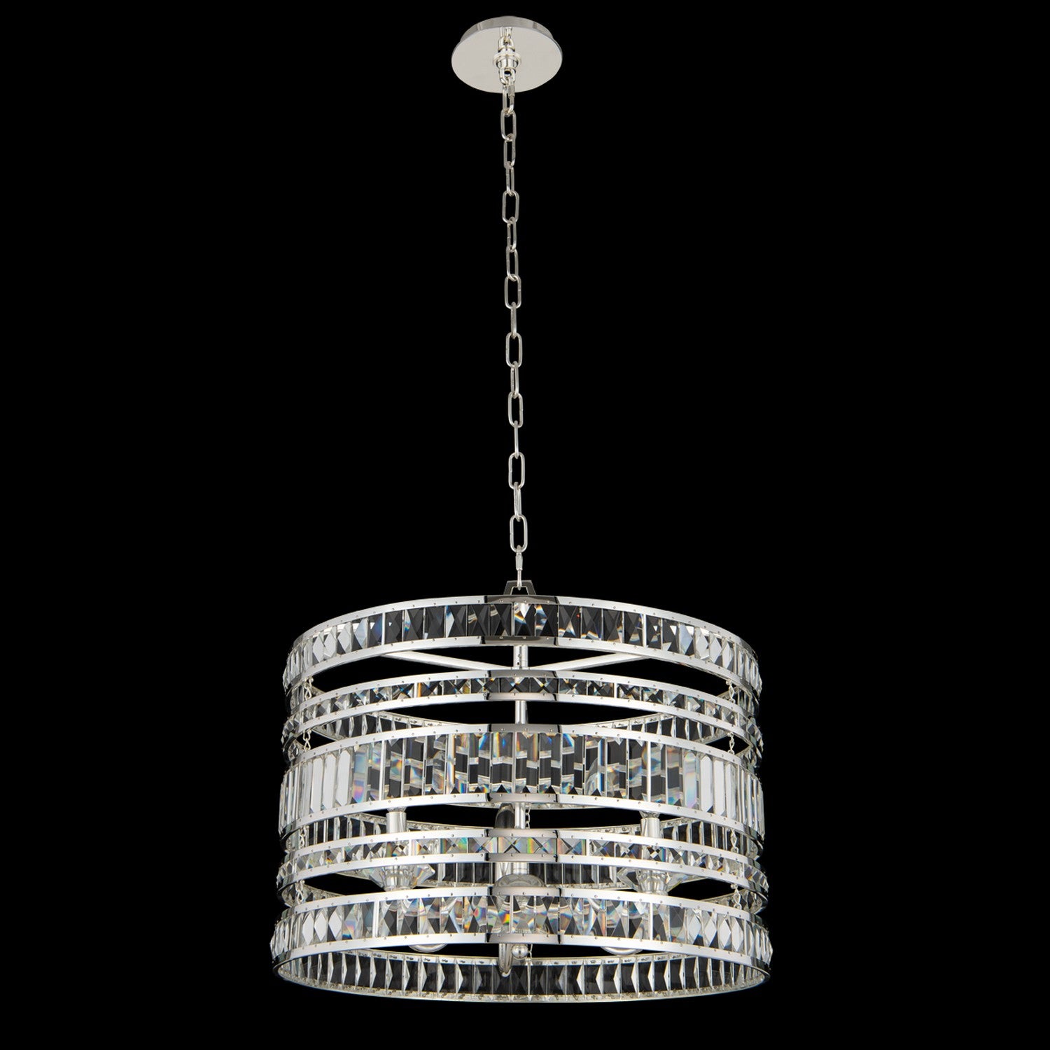 Strato 22" Pendant – Polished Silver by Allegri Crystal