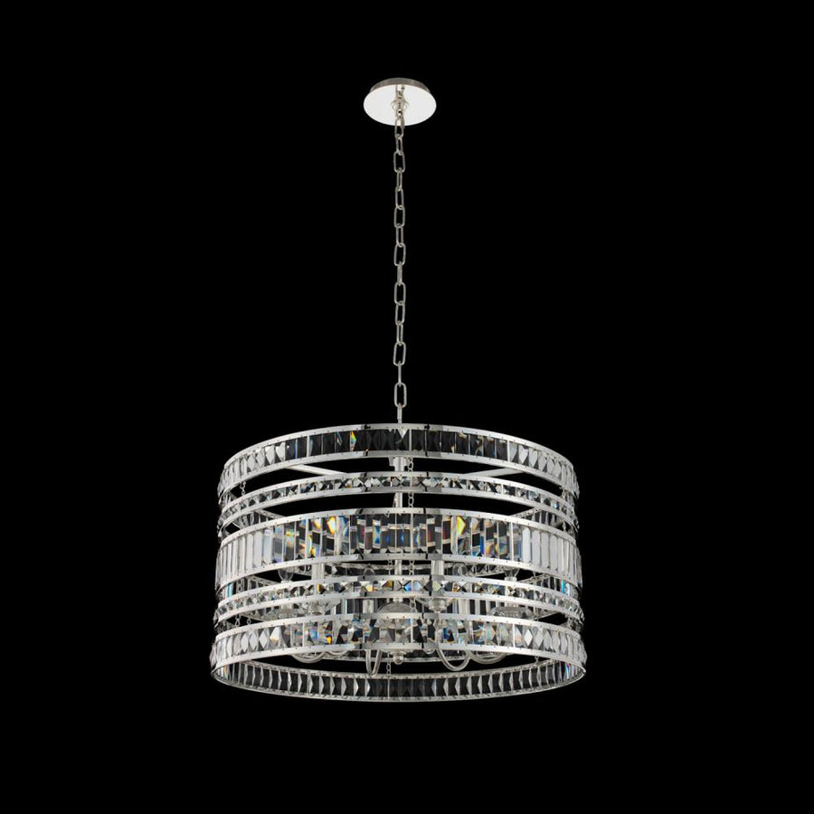 Strato Luxury Crystal Pendant – Polished Silver