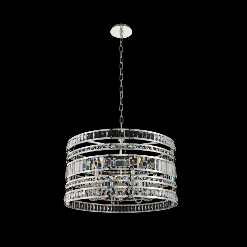 Strato Luxury Crystal Pendant – Polished Silver