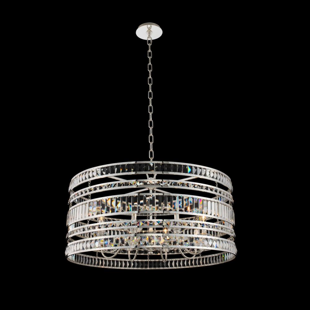 Strato Luxury Crystal Pendant – Polished Silver