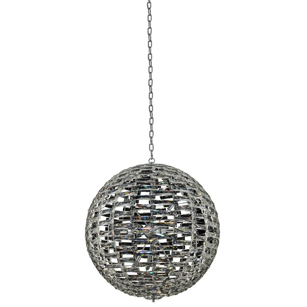 Alta Luxury Crystal Pendant – Polished Chrome