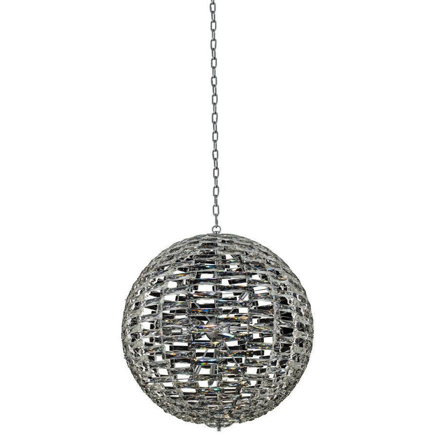 Alta Luxury Crystal Pendant – Polished Chrome