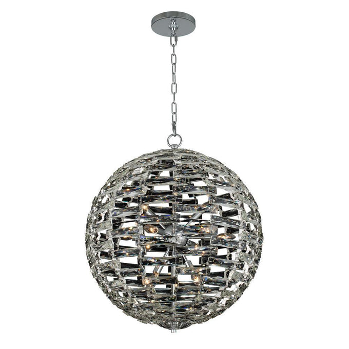 Alta 36" ORB Pendant – Polished Chrome by Allegri Crystal