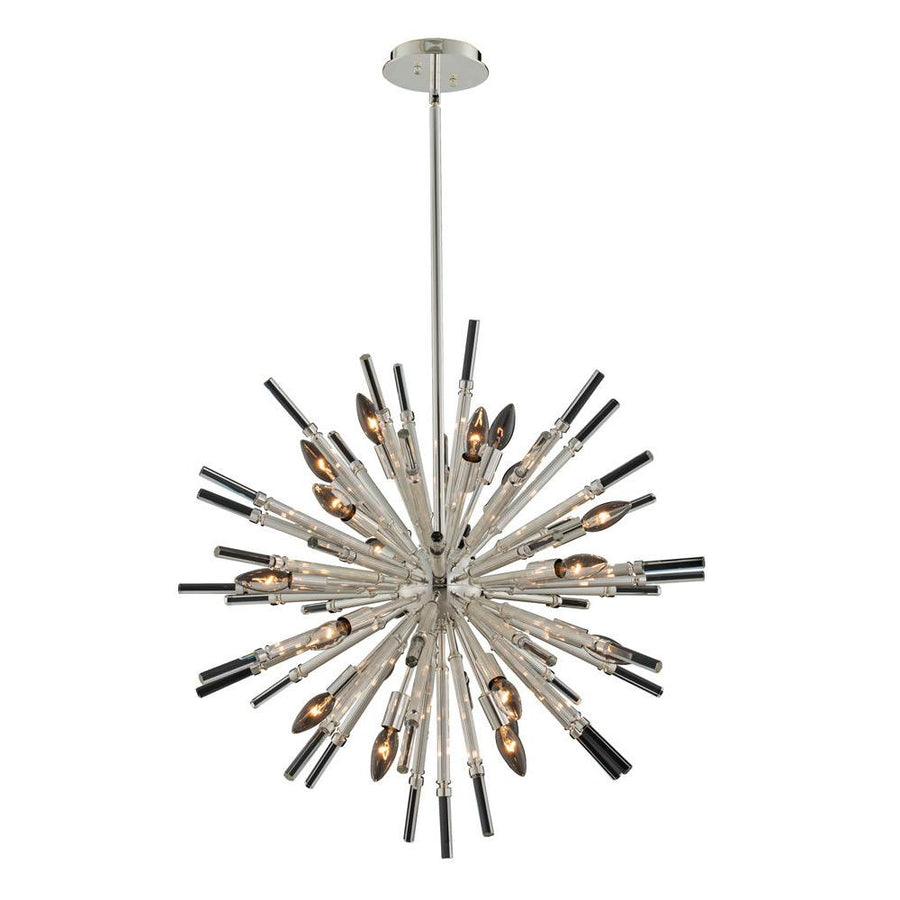 Sprazzo Luxury Crystal Pendant – Polished Silver