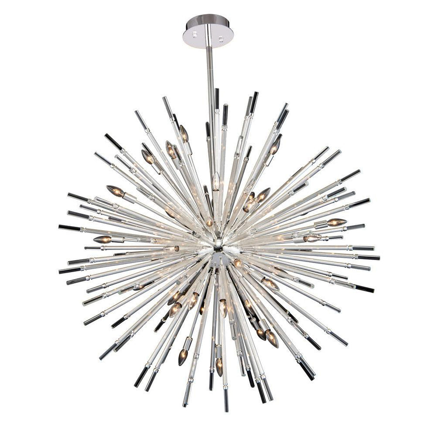 Sprazzo Luxury Crystal Pendant – Polished Silver