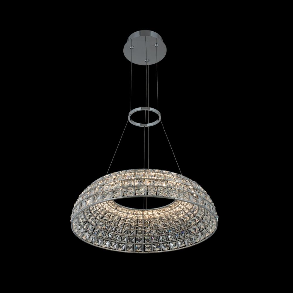 Nuvole Luxury Crystal Pendant – Polished Chrome