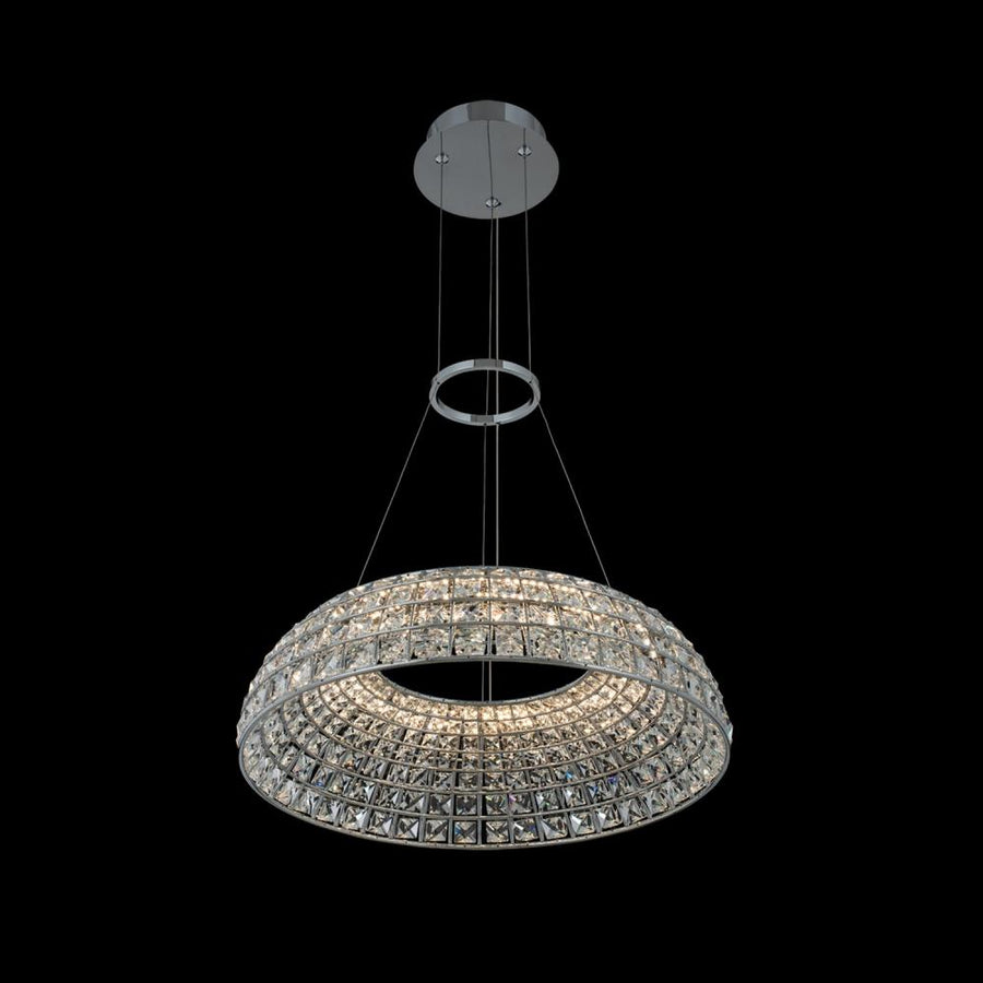 Nuvole Luxury Crystal Pendant – Polished Chrome