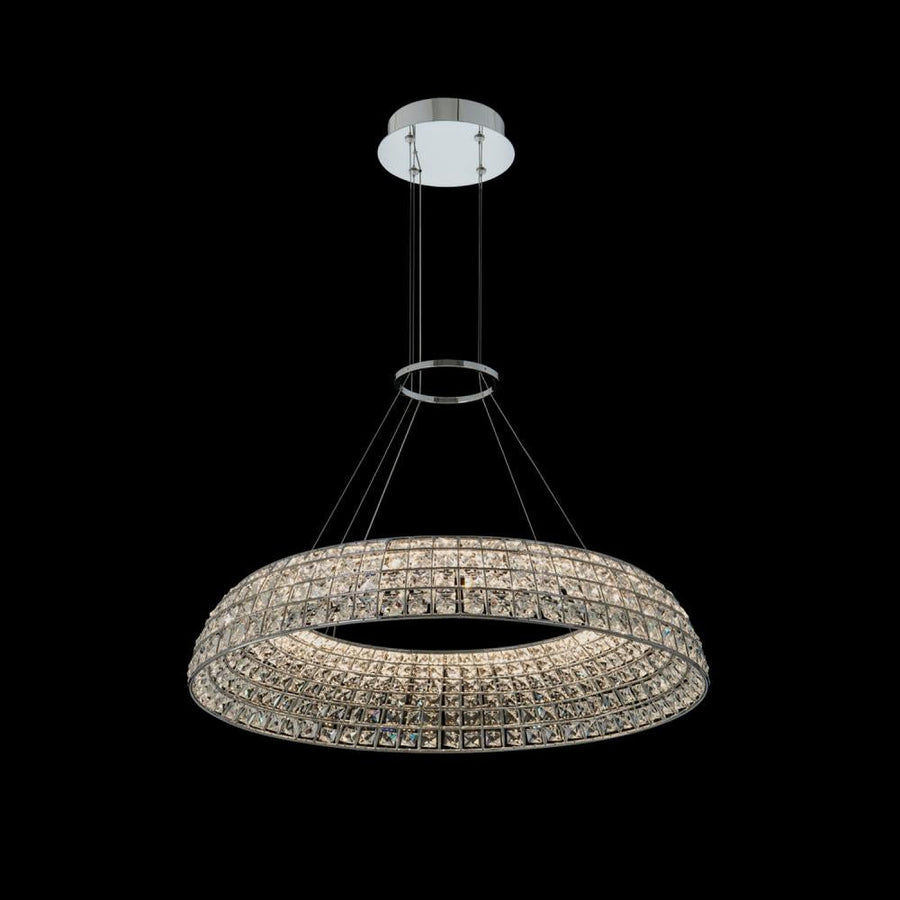 Nuvole Luxury Crystal Pendant – Polished Chrome