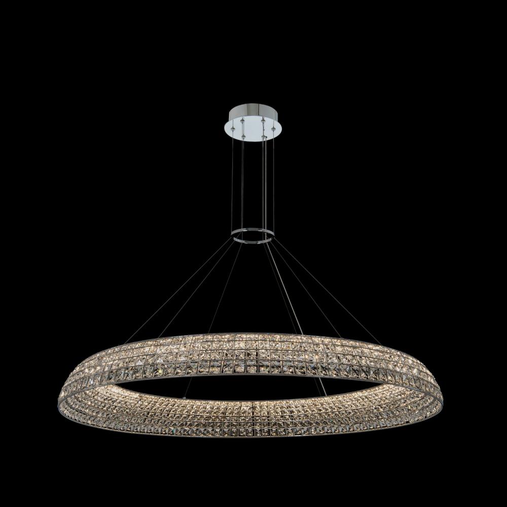 Nuvole 48" LED Pendant – Polished Chrome by Allegri Crystal