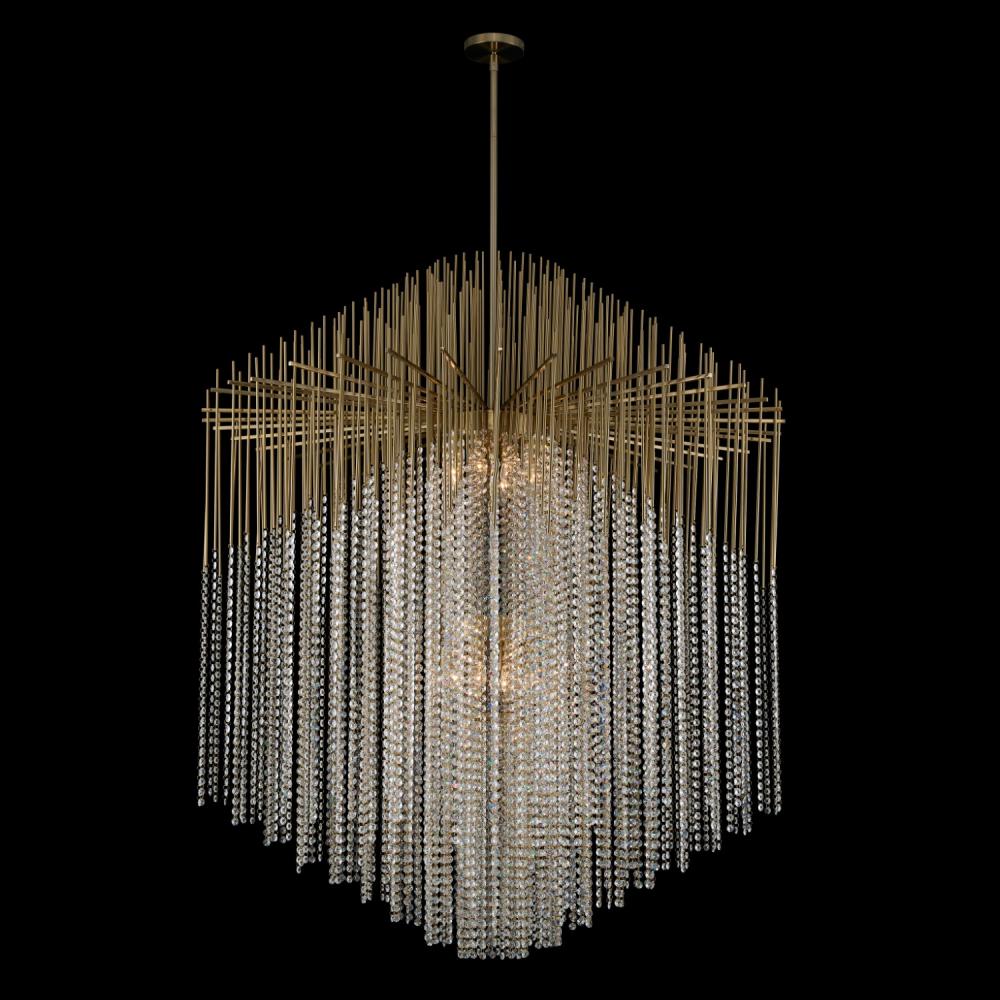 Estrella Luxury Crystal Pendant – Brushed Champagne Gold
