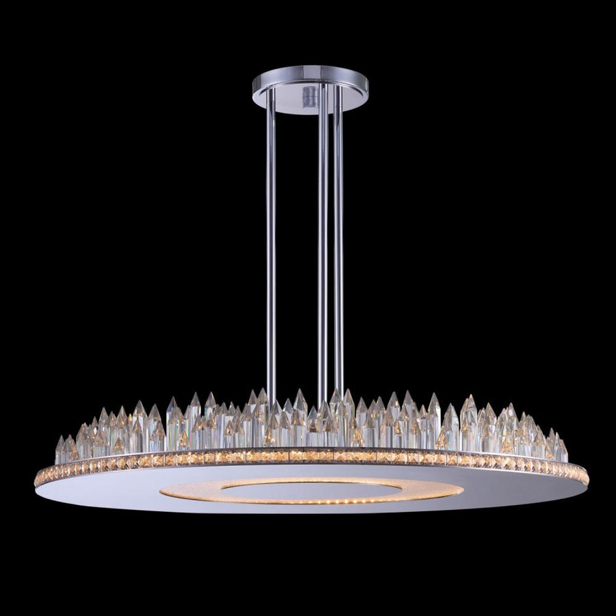 Orizzonte Luxury Crystal Pendant – Polished Chrome