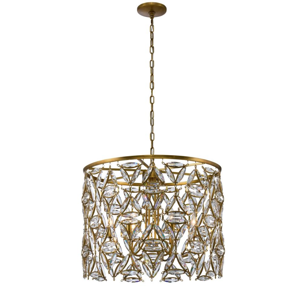Triangulo Luxury Crystal Pendant – True Brass