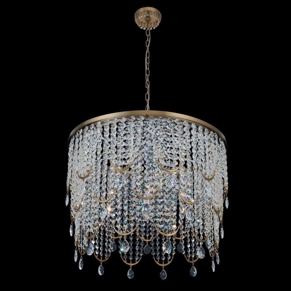 Vezzo 29" Pendant – Winter Brass by Allegri Crystal