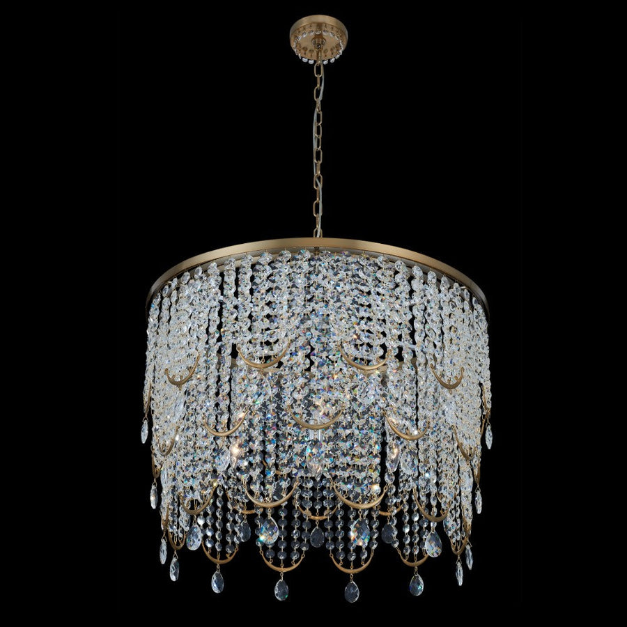 Vezzo 29" Pendant – Winter Brass by Allegri Crystal