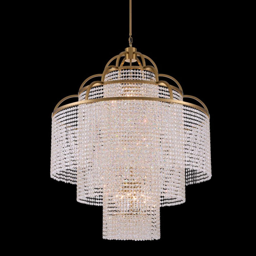 Torta Luxury Crystal Pendant – True Brass