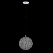 Lina Colorata Luxury Crystal Ball Pendant Light 10 inch – Chrome, Champagne Gold, Aqua Firenze Crystals