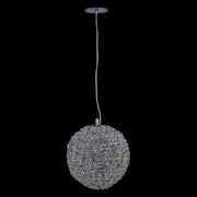 Lina Colorata Luxury Crystal Ball Pendant – Polished Chrome