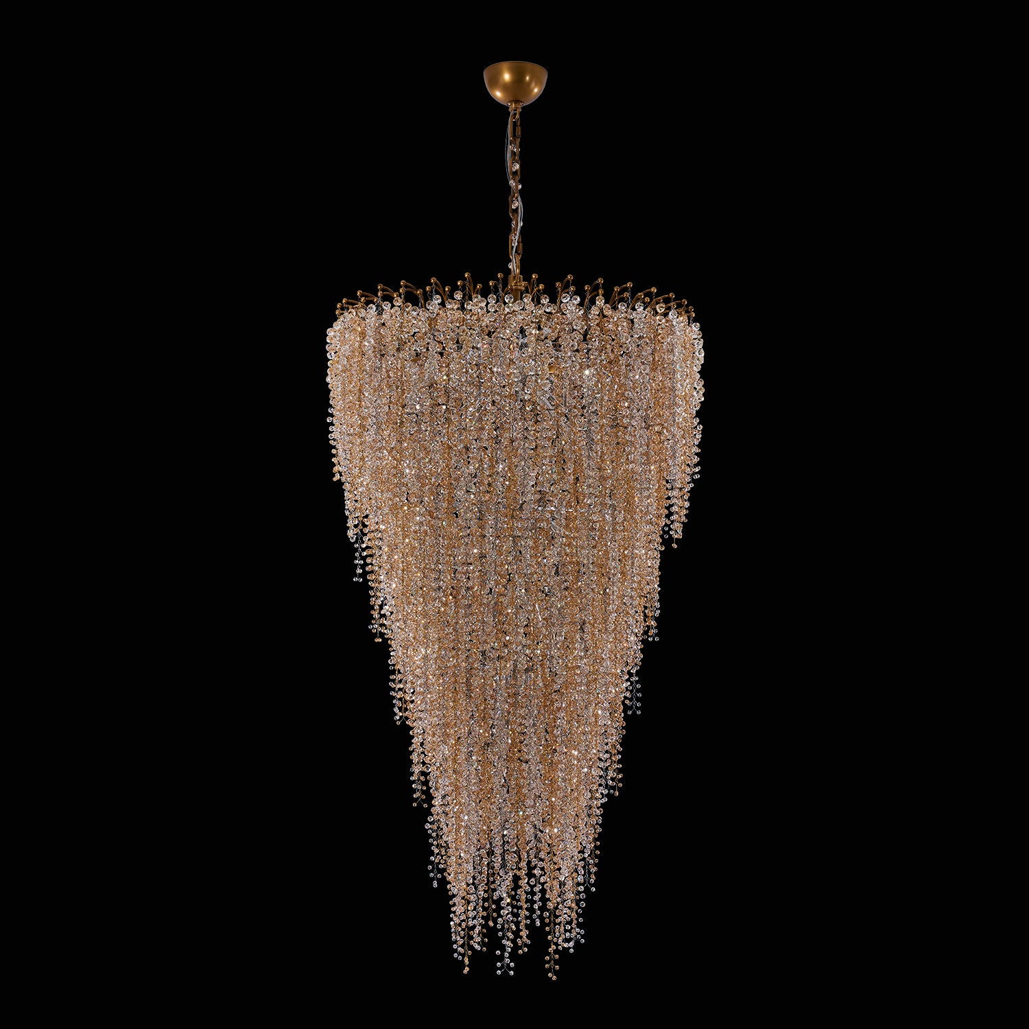 Fuji Foyer Entry Light Pendant Chandelier – True Brass