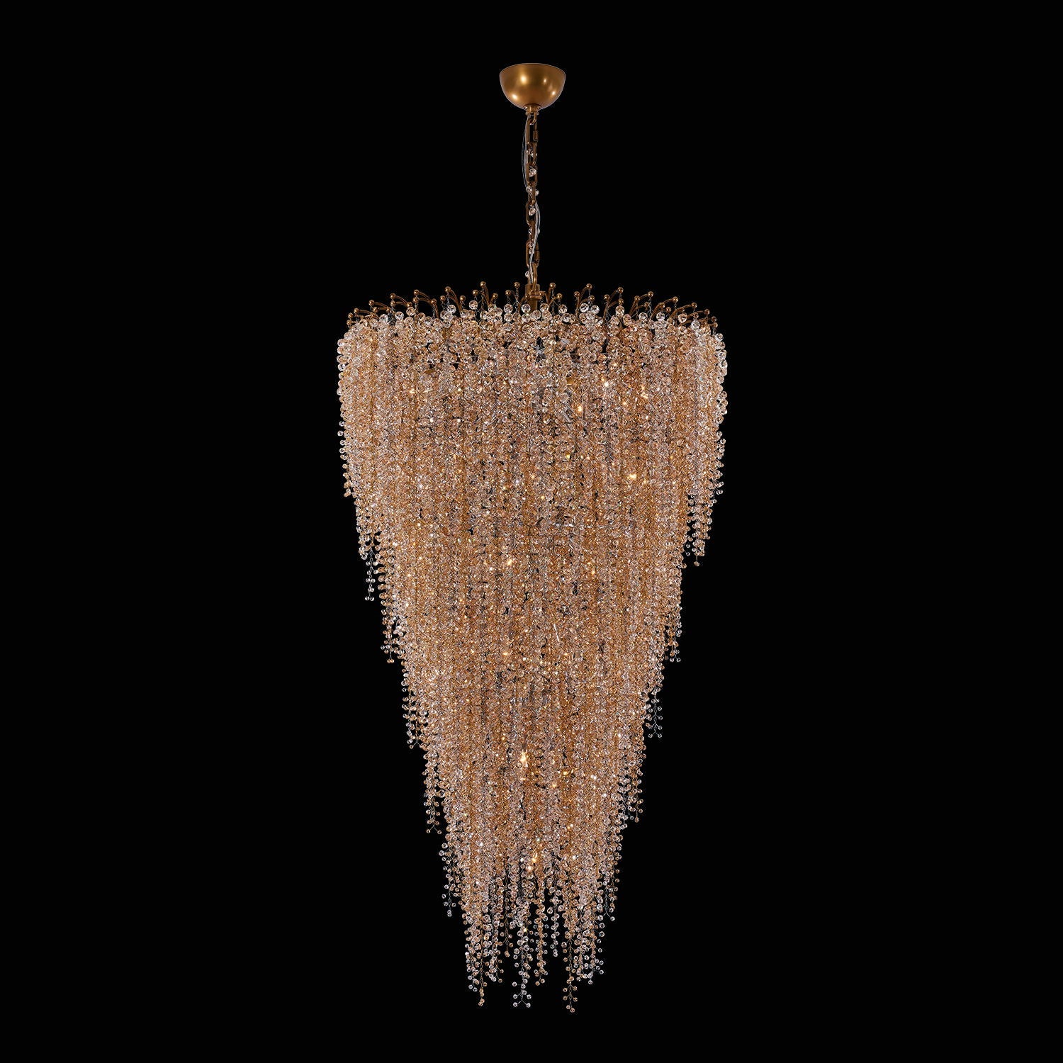 Fuji Foyer Entry Light Pendant Chandelier – True Brass