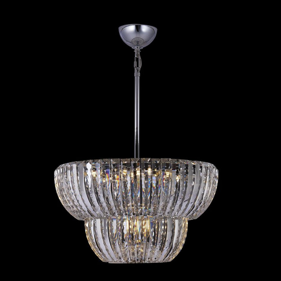 Fontana Luxury Crystal Pendant – Polished Chrome