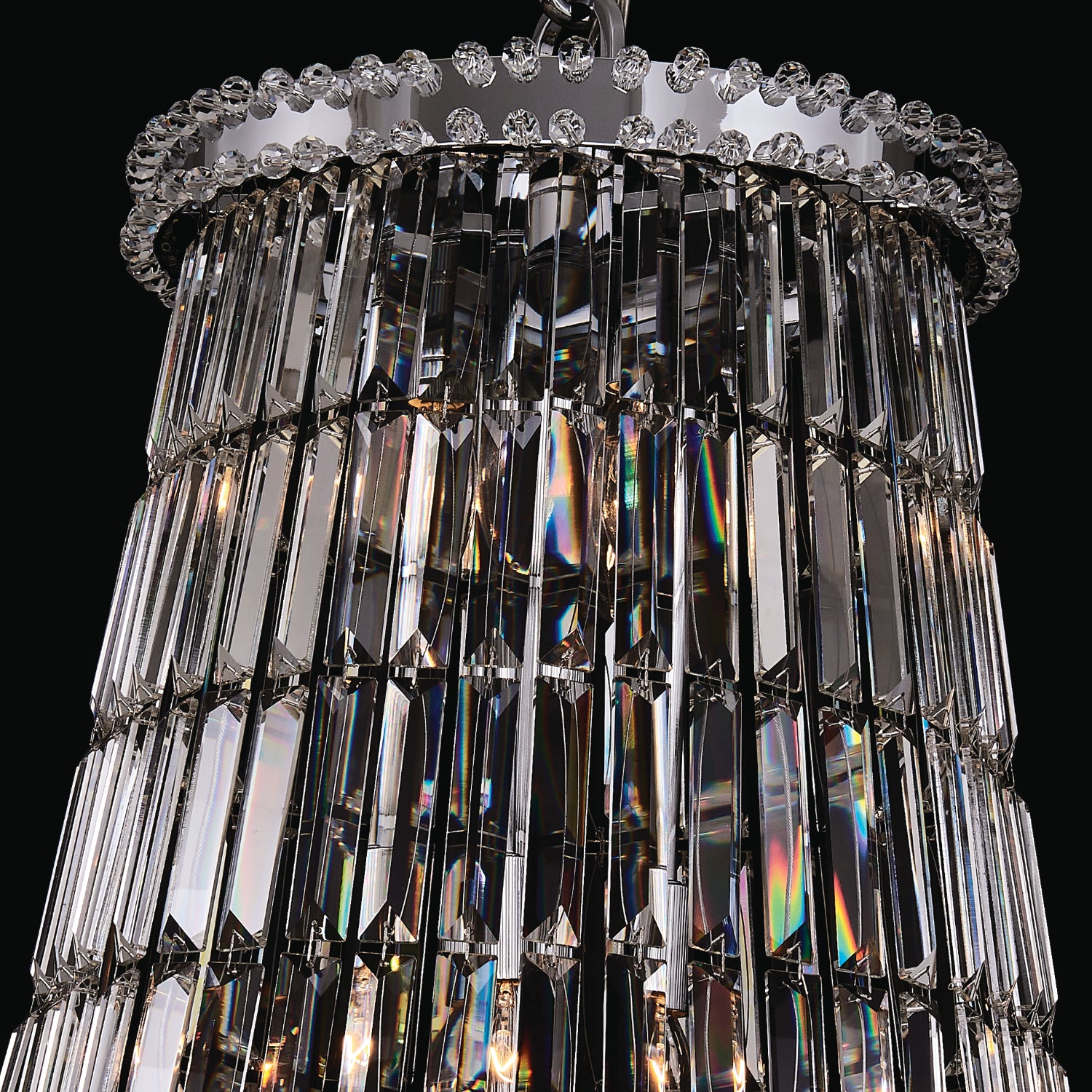 Fontana 61 inch Luxury Crystal Pendant – Polished Chrome