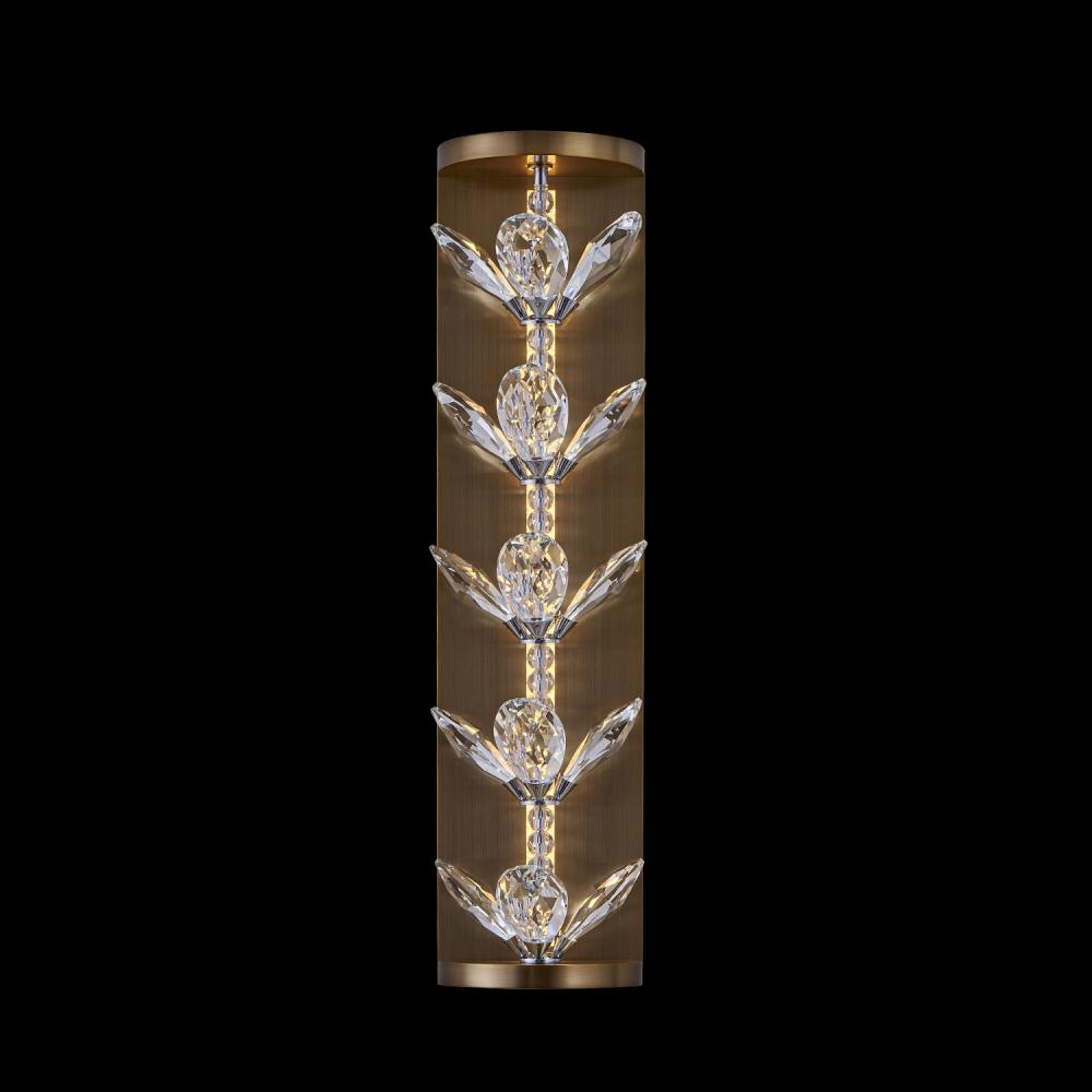 Petalo Luxury Crystal Wall Sconce – Winter Brass