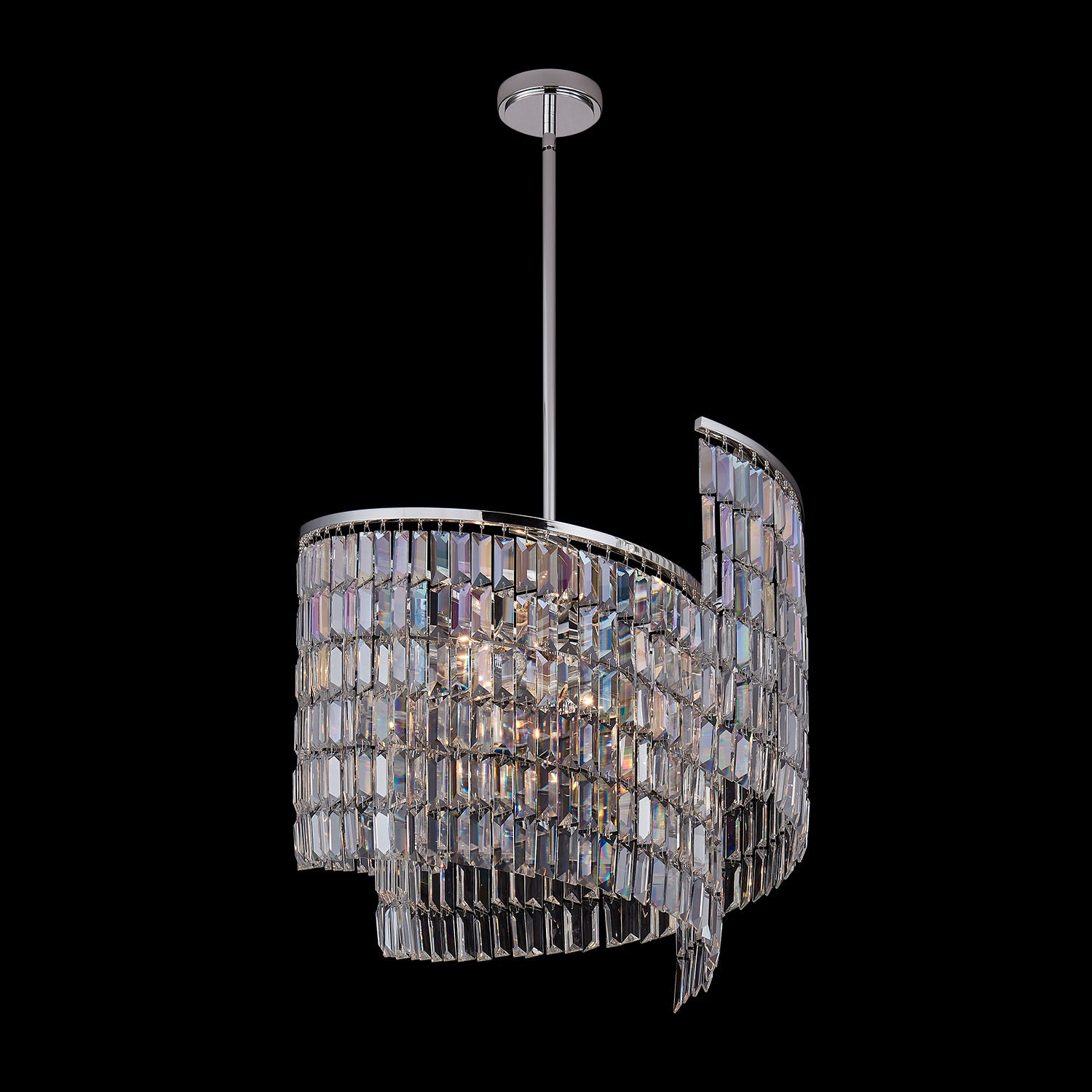 Allegri lighting 041755-014-FR001 Vortice 22&quot; Pendant - Polished