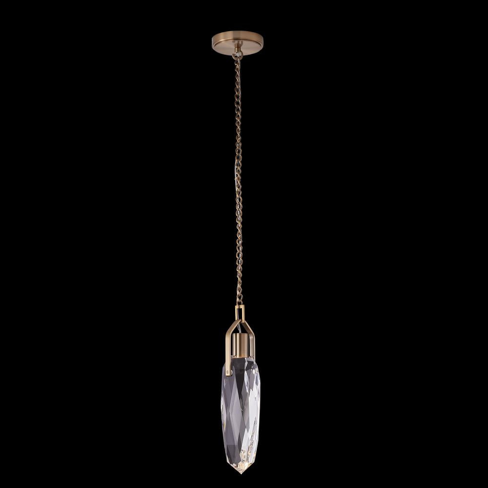 Diamante Luxury Crystal Pendant – Winter Brass