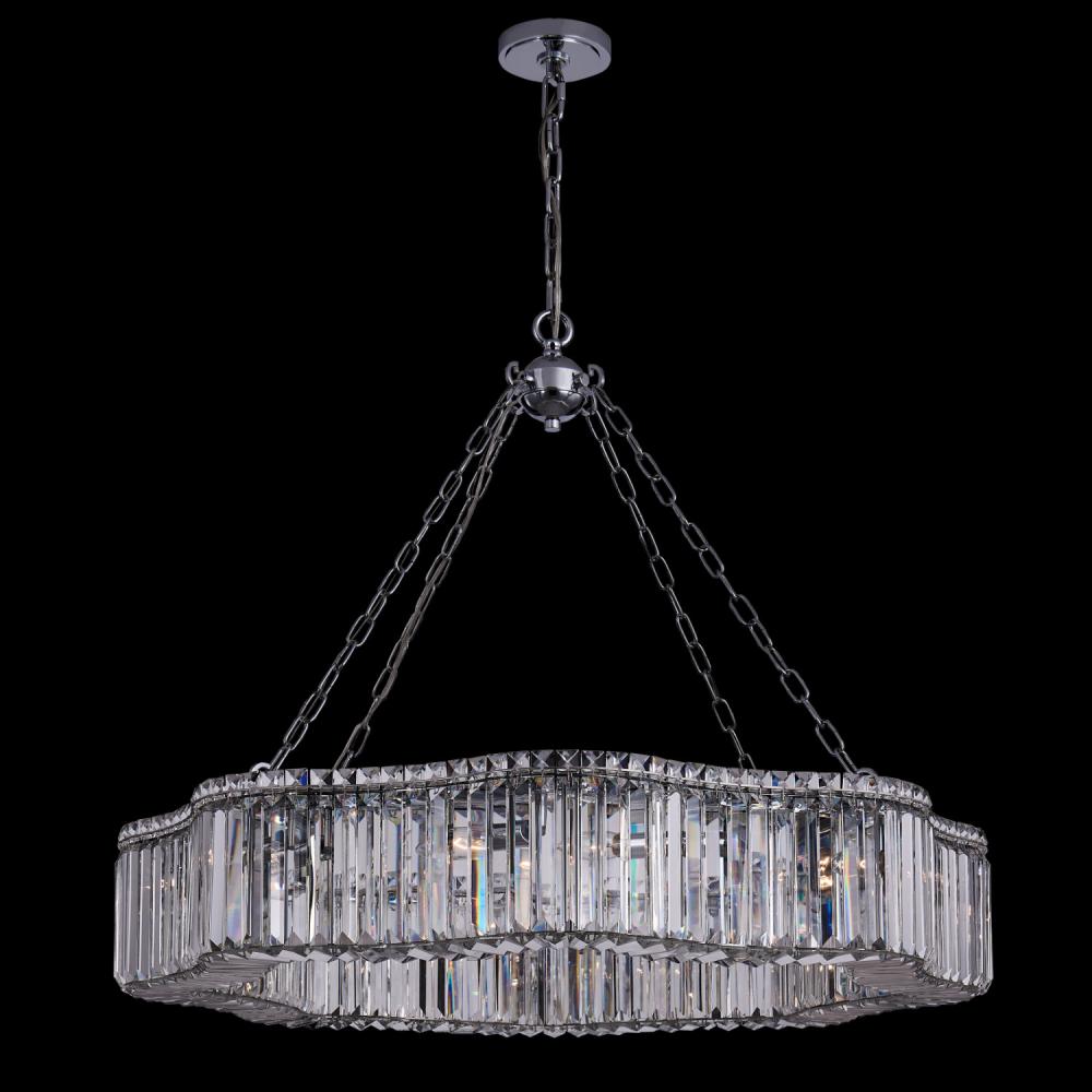 Corda Luxury Crystal Pendant – Polished Chrome