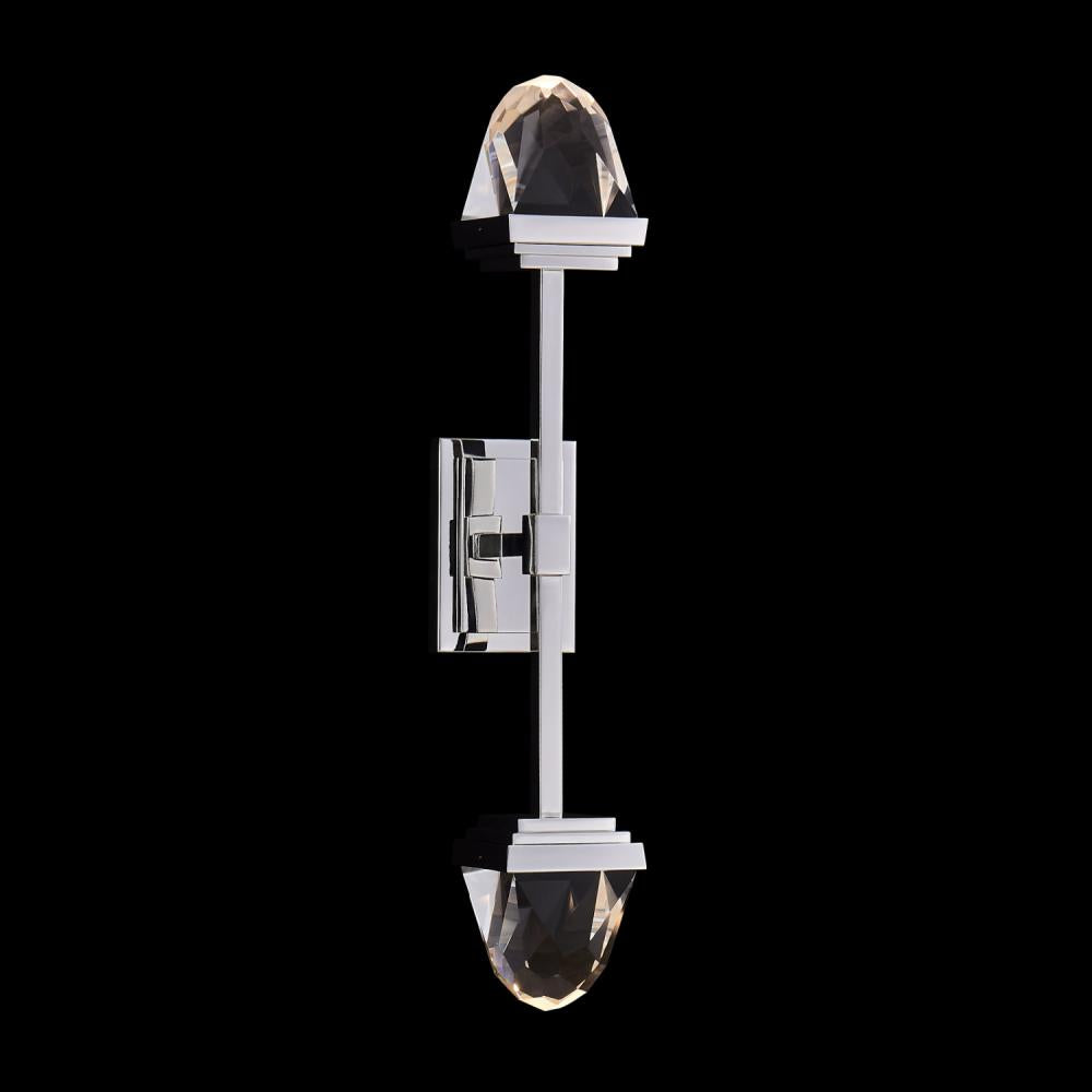 TAGLIO LED POLISHED SILVER SCONCE