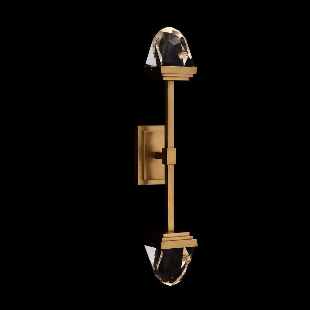 Taglio Luxury Crystal Sconce – Polished Silver