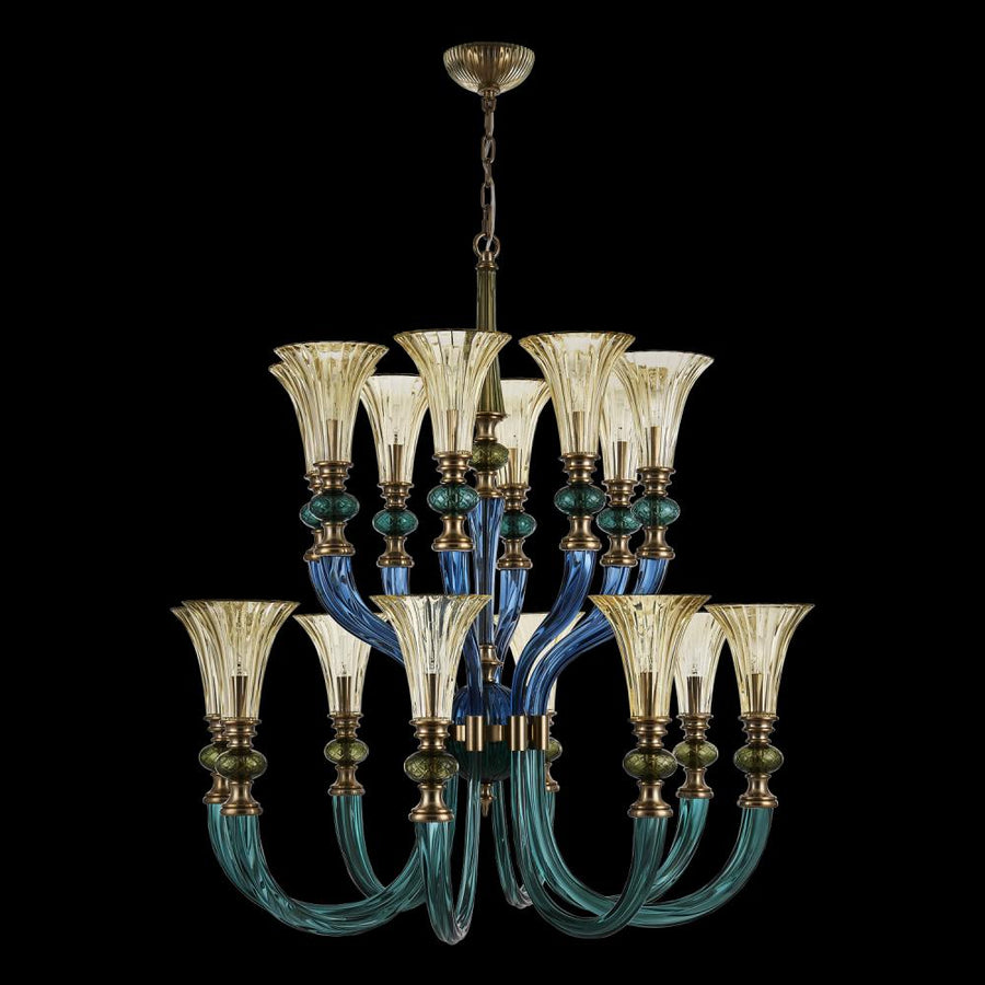 Tinta Luxury Crystal Chandelier – Winter Brass