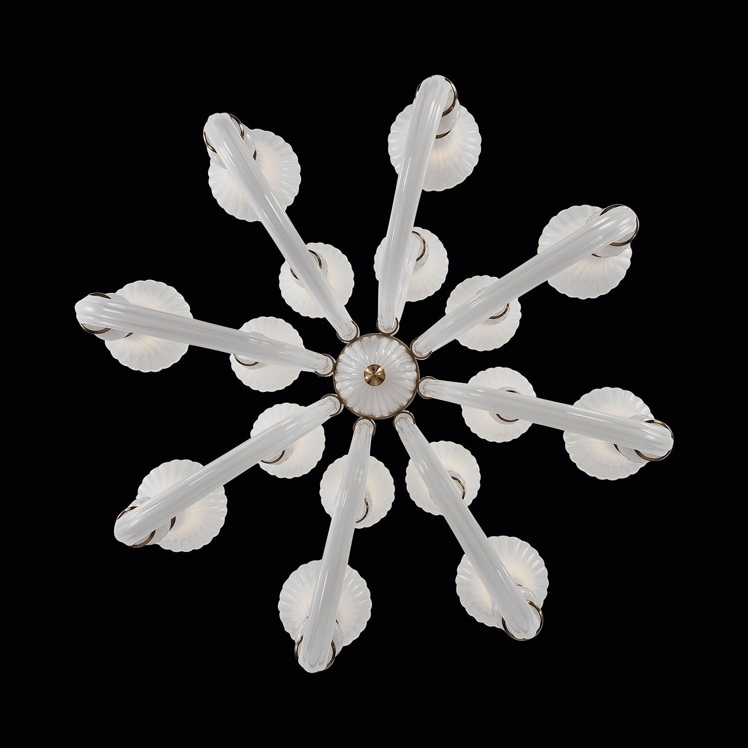 Bianca Luxury Crystal Chandelier - Winter Brass - 043672-044-WHITE