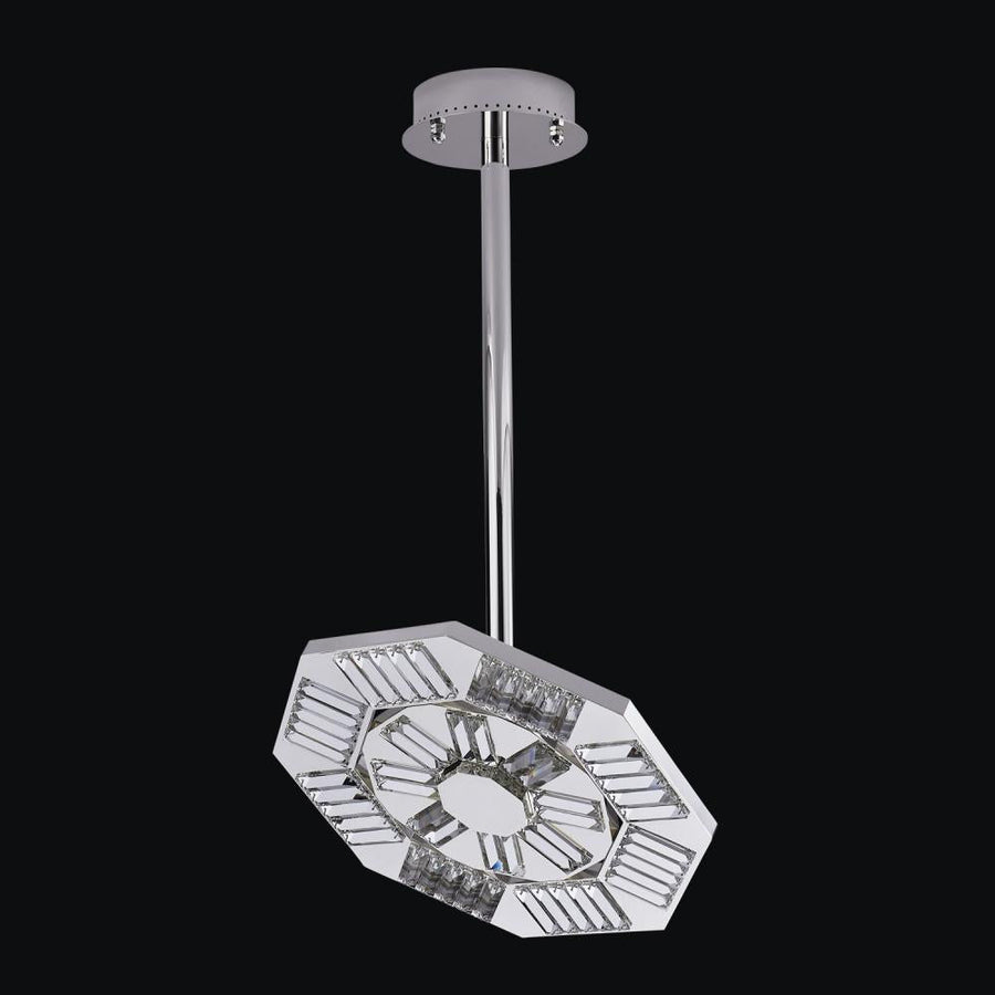 Rosetta Luxury Crystal Wall Sconce – Polished Nickel