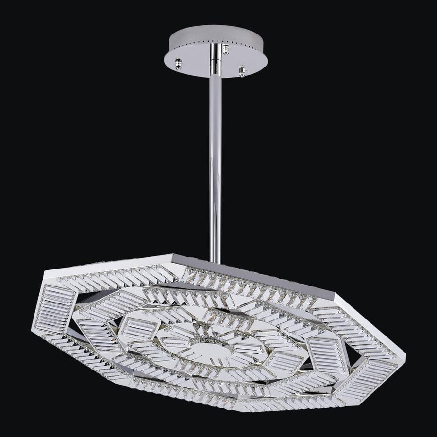 Tempo Luxury Crystal Pendant – Winter Brass