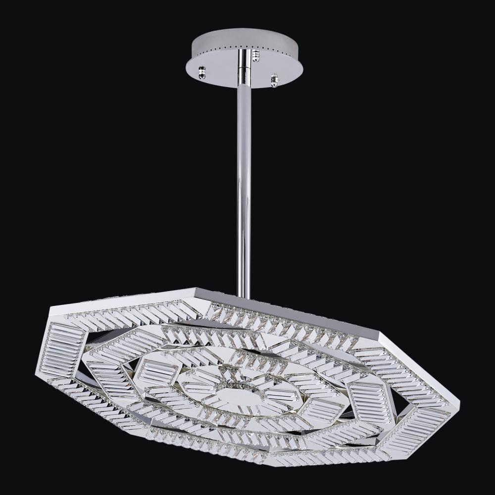 Tempo Luxury Crystal Pendant – Winter Brass
