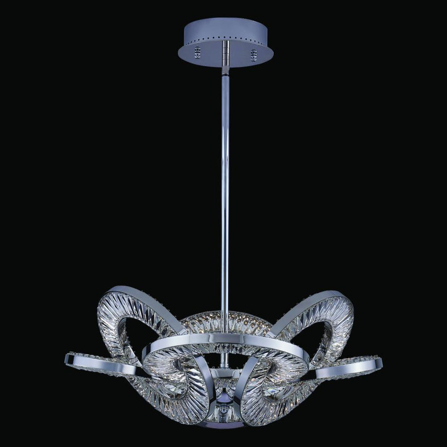Tempo Luxury Crystal Pendant – Winter Brass